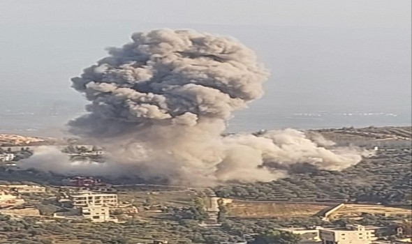 الجيش الإسرائيلي يقوم بـعملية هجومية على جنوب لبنان بأكمله ويستهدف 40 هدفًا لحزب الله خلال دقائق في بلدة عيتا الشعب
