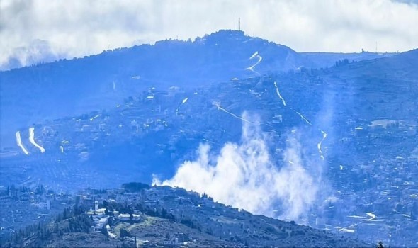  عمان اليوم - غارات مكثفة وإنذارات جديدة بالإخلاء ورفع العلم الإسرائيلي في بلدة عيتا الشعب جنوب لبنان