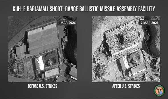  عمان اليوم - ترمب يهدّد إيران بضرب محطات الطاقة بعد نشر صور منشأة صواريخ دُمرت في مارس