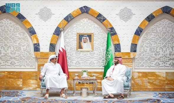  عمان اليوم - محمد بن سلمان يستقبل أمير قطر في جدة لبحث تطورات المنطقة