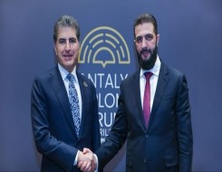  عمان اليوم - اجتماع رفيع بين الشرع ونيجيرفان بارزاني لبحث تعزيز التعاون والتنسيق الإقليمي