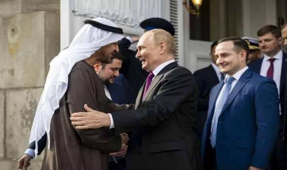  عمان اليوم - محمد بن زايد وبوتين يبحثان تعزيز الشراكة الإستراتيجية بين الإمارات وروسيا