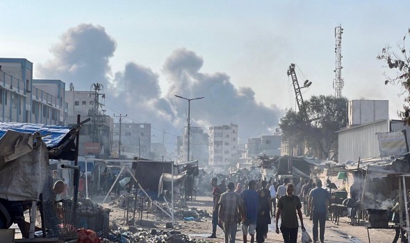 عمان اليوم - استشهاد 5 فلسطينيين في غارة إسرائيلية على وسط قطاع غزة